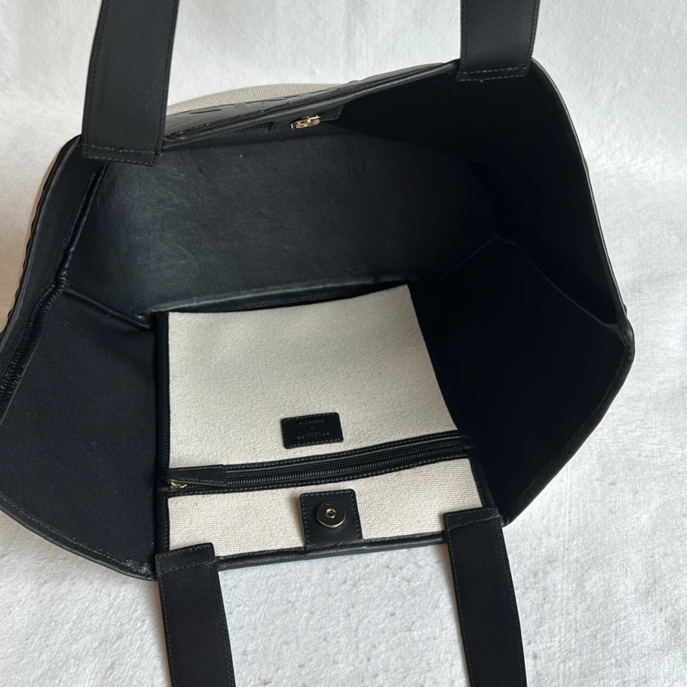DeMellier London Christie Tyler Limited Edition MIND Bag, Canvas & Leather Tote - Picture 6 of 9